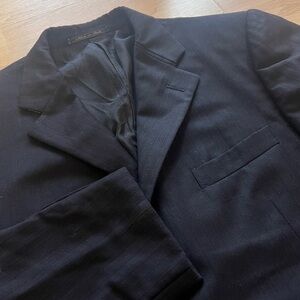 VERSACE Men’s Wool Navy Blazer Size 50‎ US 40
